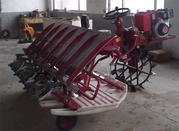 Riding rice transplanter, rice seeder