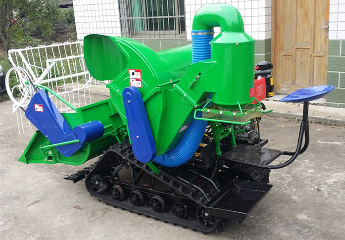 Crawler type combine harvester 4lz-0.8