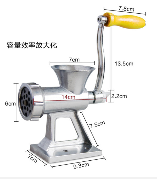 hand crank mincing machine sausage filler